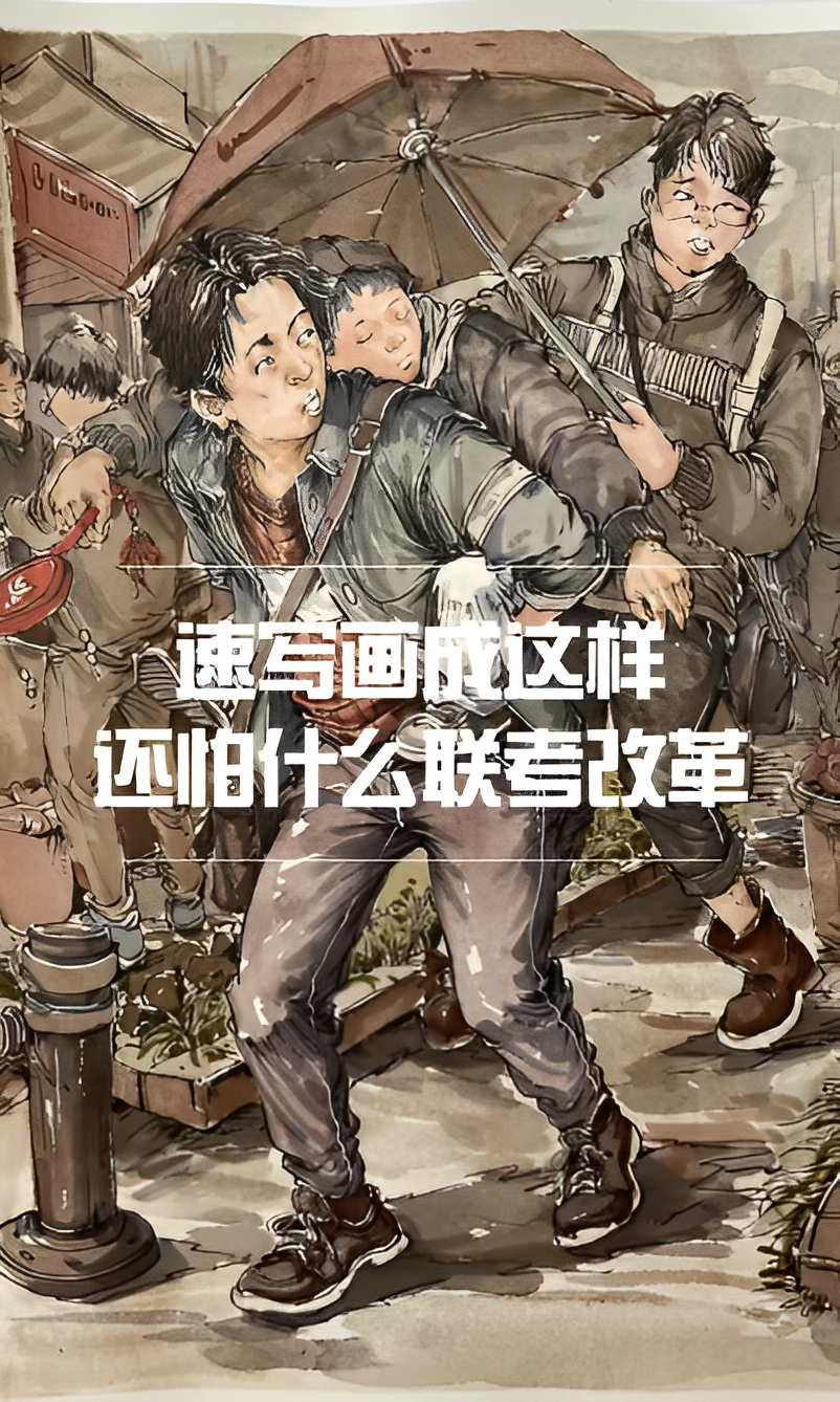 速写画成这样，还怕什么联考改革？